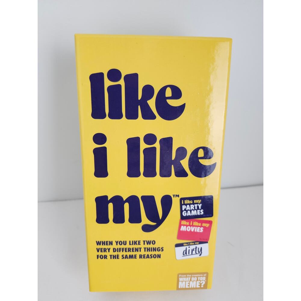 Like I Like My - Adult Party Game From What Do You Meme 2023 Pre-Owned Complete